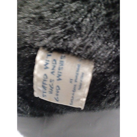 Vintage Build a Bear Black Teddy Bear Valentine's day gift Plush Stuffed 16" - Picture 8 of 10